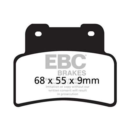 EBC FA432 YAMAHA MT125/R125 , XCITING400 , APRILIA MANA 850 ÖN FREN BALATASI