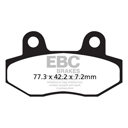 EBC FA086HH HYOSUNG COMET250/ GT650 ÖN ARKA SINTER FREN BALATASI