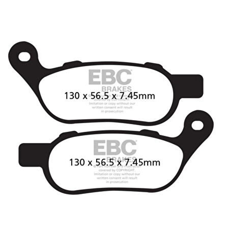 EBC FA458HH HD FLSTFB Fat Boy, FLSTN Softail ,FXDB Street Bob 08-17 SİNTER ÖN FREN