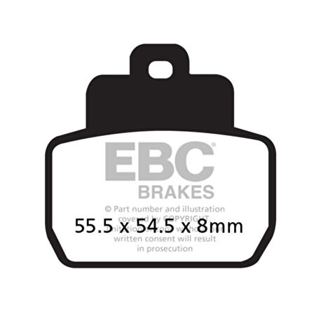 EBC SFA425 SCOOTER FREN BALATASI