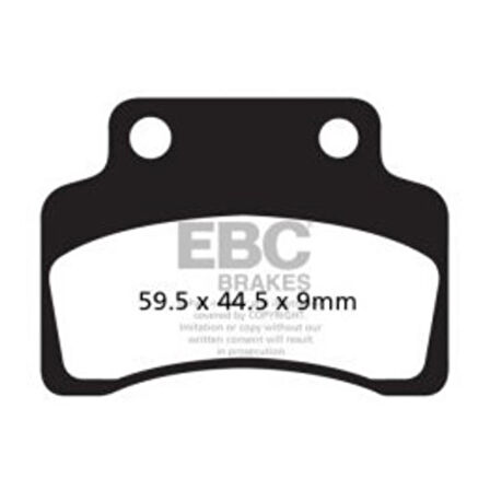 EBC SFA235 SCOOTER DISC PADC SET BALCK E327