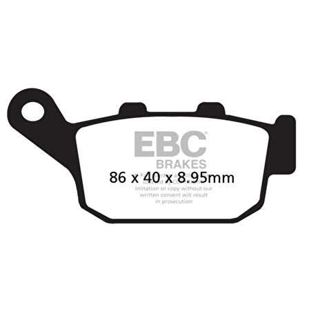 EBC FA496HH HONDA NC750X , X-ADV, INTEGRA 750, CB/CBR650R SINTER ARKA FREN BALATASI