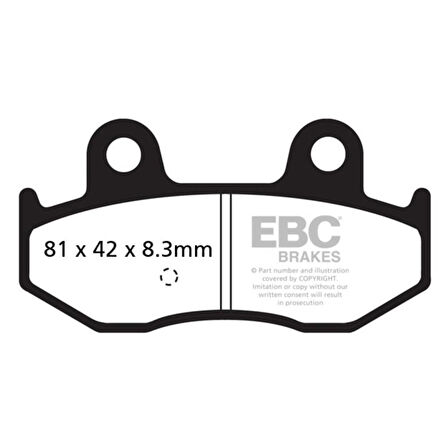 EBC SFA411HH SINTER SCOOTER PERFORMANS BALATASI
