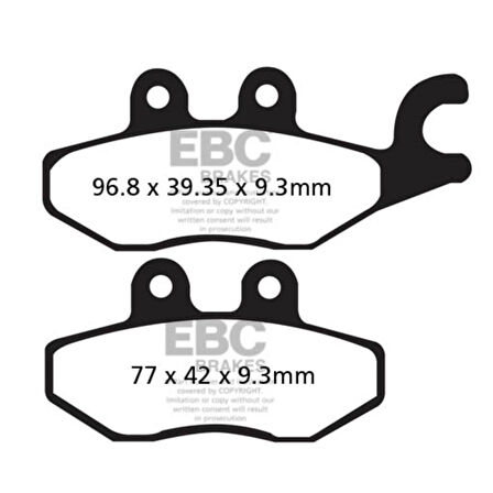 EBC SFA418HH SINTER SCOOTER PERFORMANS BALATASI
