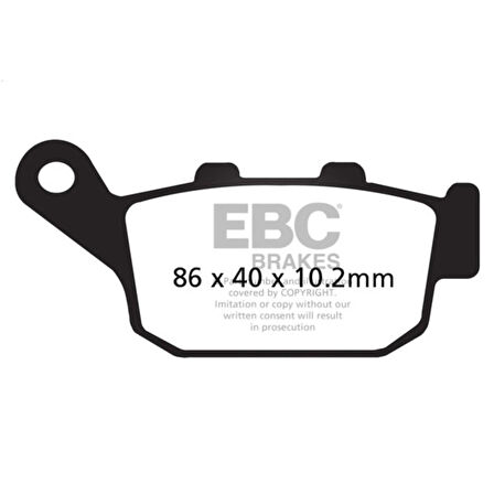 EBC SFA140 HONDA FES125/150 ,CB250 96-01 ARKA FREN BALATASI