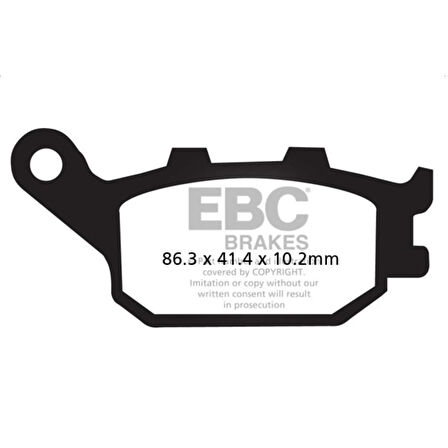 EBC FA174V HONDA CBR600 , VERSYS 1000 YARI SİNTER ARKA FREN BALATASI