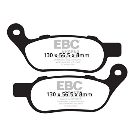 EBC FA458V HD FLSTFB Fat Boy, FLSTN Softail ,FXDB Street Bob 08-17 YARI SİNTER ÖN