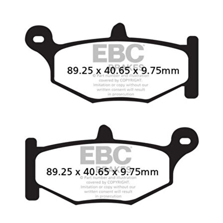 EBC FA419V SUZUKI DL 1000,1050 VSTROM YARI SINTER ARKA FREN BALATASI