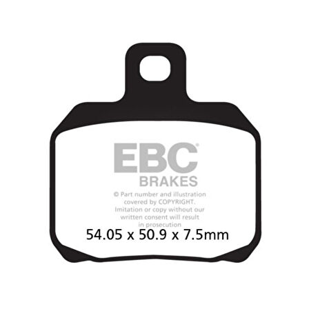 EBC FA266V DUCATI 749,848, MONSTER ARKA FREN BALATASI