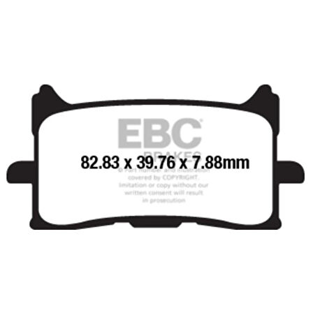 EBC FA679HH HONDA AFRICA TWIN-CB650R- XADV750 SINTER ÖN FREN BALATASI