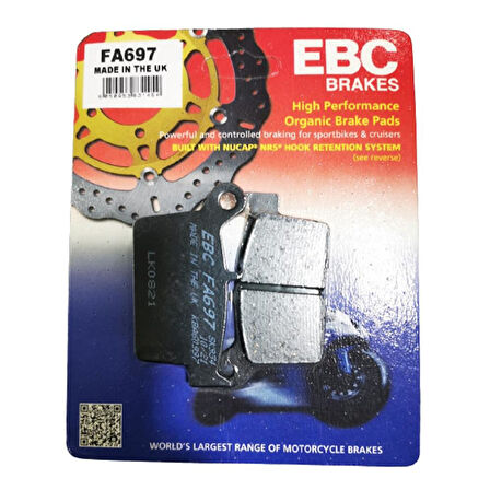 EBC Brakes® Organic FA Series Motosiklet Fren Balatası (2 parça)