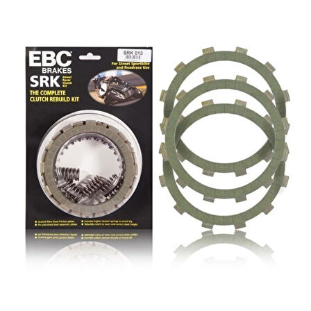 EBC SRK130 BMW F650-F700-F800 GS 07-19 KOMPLE FİBER DEBRİYAJ SETİ