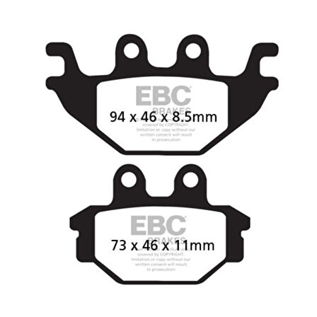 EBC FA377HH YAMAHA MT125 / R125 14-21 SINTER ARKA FREN BALATASI