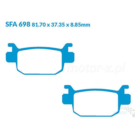 EBC FA698HH BENELLI TRK502 18-20 SINTER ARKA FREN BALATASI