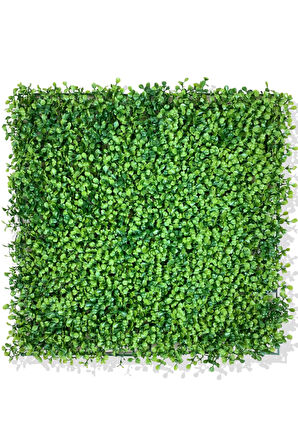 U.V DAYANIMLI YAPAY ŞİMŞİR BİTKİ DUVAR KAPLAMA 50X50 CM YEŞİL