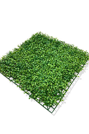 U.V DAYANIMLI YAPAY ŞİMŞİR BİTKİ DUVAR KAPLAMA 50X50 CM YEŞİL