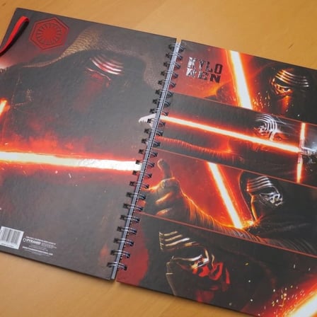 A4 Defter Star Wars Episode VII Kylo Ren Panels