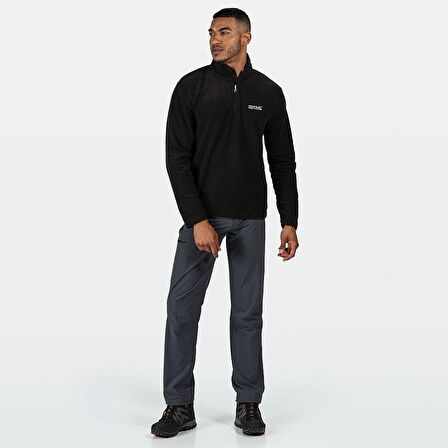 Regatta Siyah Erkek Polar Sweatshırt RMA021 Thompson Fleece Polar Sweats