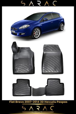 Fiat Bravo 2014 Model Araca Özel 3d Havuzlu Paspas