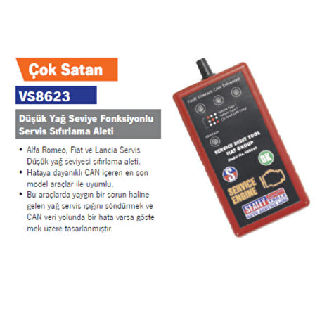 SEALEY SERVIS SIFIRLAMA ALETI FIAT DUSUK YAG SEVİYE FONK. 