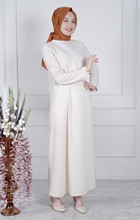 WHITE CORNER Elbise 1106 Bej