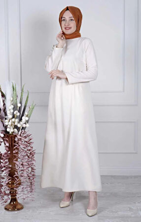 WHITE CORNER Elbise 1106 Bej