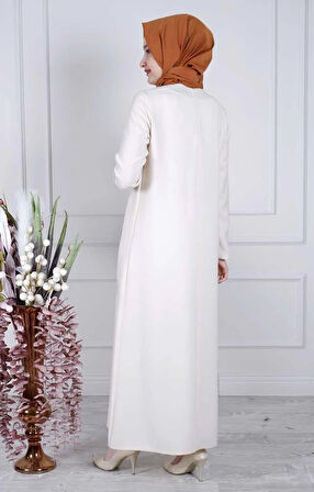 WHITE CORNER Elbise 1106 Bej