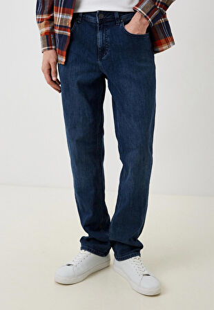 Erkek Kot Pantolon Regular Fit Mavi Düz Paça 5 Cepli Jean NCS JEANS 505-2130