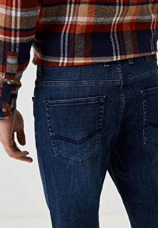 Erkek Kot Pantolon Regular Fit Mavi Düz Paça 5 Cepli Jean NCS JEANS 505-2130