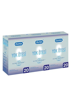 Durex Yok Ötesi Ultra Kaygan Prezervatif, 60'lı Süper Fırsat