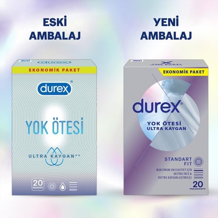 Durex Yok Ötesi Ultra Kaygan 30'lu Prezervatif