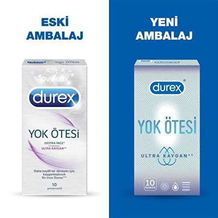 Durex Yok Ötesi Ekstra İnce Ultra Kaygan 10'lu