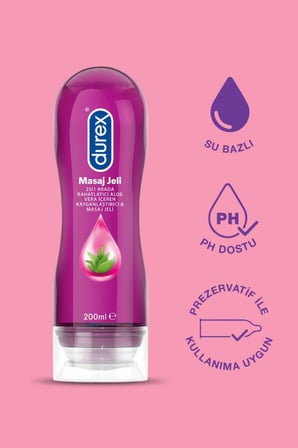 Durex Chill Karma Prezervatif 20’li + Durex Play Kayganlaştırıcı & Masaj Jeli Aloe Vera, 200 ml