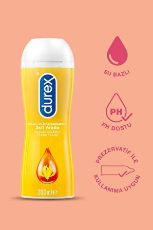 Durex Chill Karma Prezervatif 20’li + Durex Play Kayganlaştırıcı & Masaj Jeli Hassas Ylang 200 ml