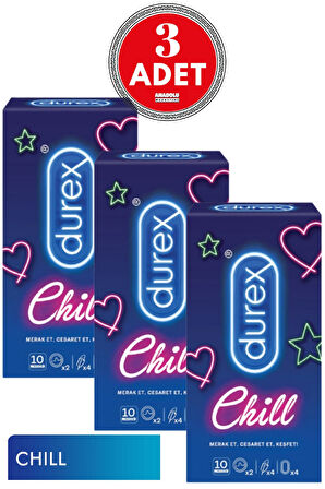 Chill 10'lu Prezervatif 3 Adet
