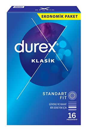 Durex Klasik Kondom 16 lı