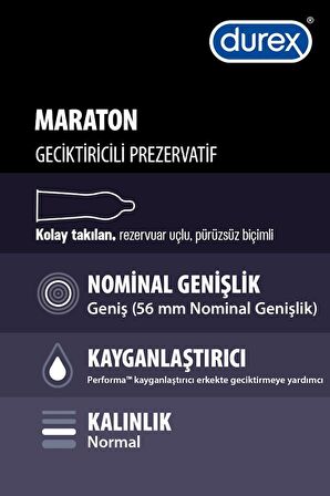 Durex Maraton Geciktiricili 20'li + Extreme 20'li Prezervatif