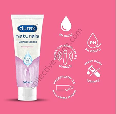 Durex Naturals Ekstra Hassas Kayganlaştırıcı Jel 100 ml