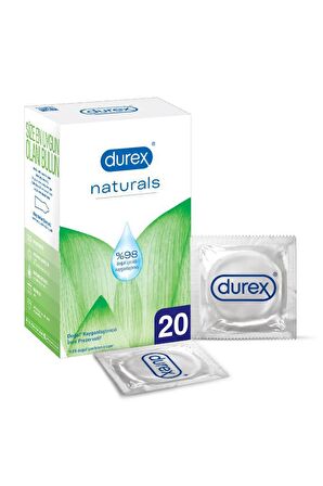 Durex Naturals Prezervatif Paket 20 li