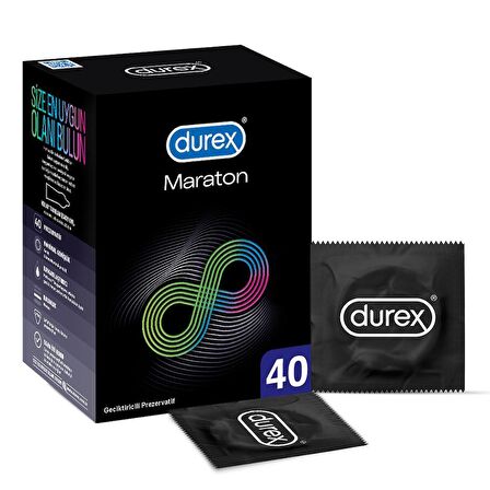 Durex Maraton 40'lı Geciktiricili Prezervatif