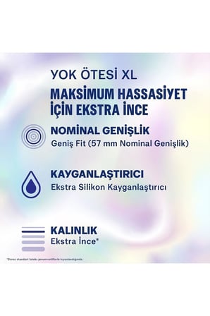 Yok Ötesi XL İnce Prezervatif 20'li + Yok Ötesi Slim Fit İnce Prezervatif 20'li, Avantaj Paketi