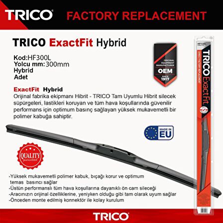 Trico EXACTFIT HYBRID Tek Silecek 300mm