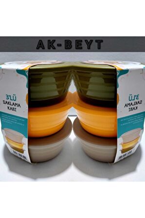 Ak-beyt 3'lu Saklama Kabı