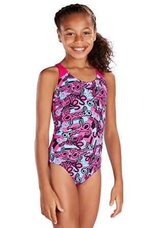 Speedo 8-07386B - Endurance 10 Kız Çocuk Yüzücü Mayosu