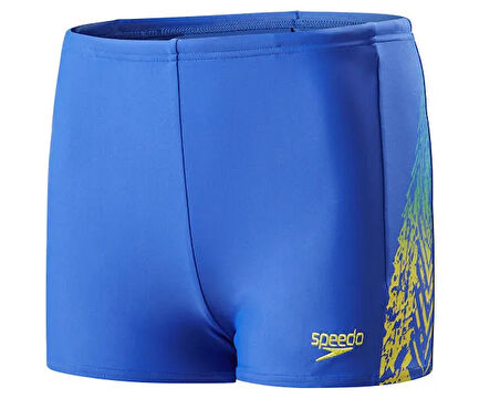 Speedo Erkek Çocuk Mayosu mAvi Logo Pnl Asht Jm Blu Yellow 8-09312C220