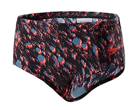 Speedo Erkek Çocuk Mayosu Siyah Alov 12Cm Brf Jm Blk Red 8-10846C238