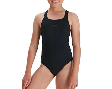 Speedo Eco End Medalist Kız Çocuk Yüzücü Mayosu 8-134570001 Siyah
