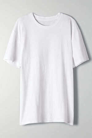 Kadın Beyaz Oversize Bluz Tişört 5053_301