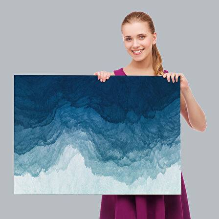 Dinlendirici Okyanus Renkleri Modern Kanvas Tablo-5053