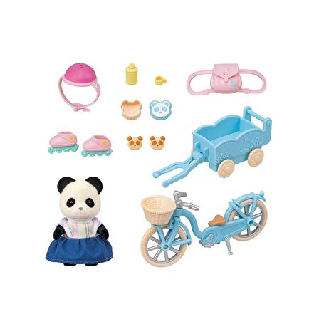 5652 Sylvanian Families Bisiklet ve Paten Set Panda +4 yaş